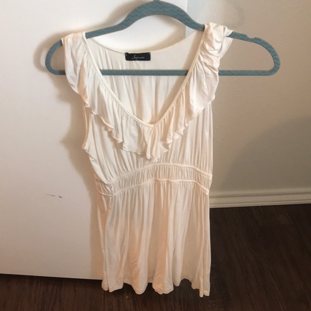 Flowy white top, size Small